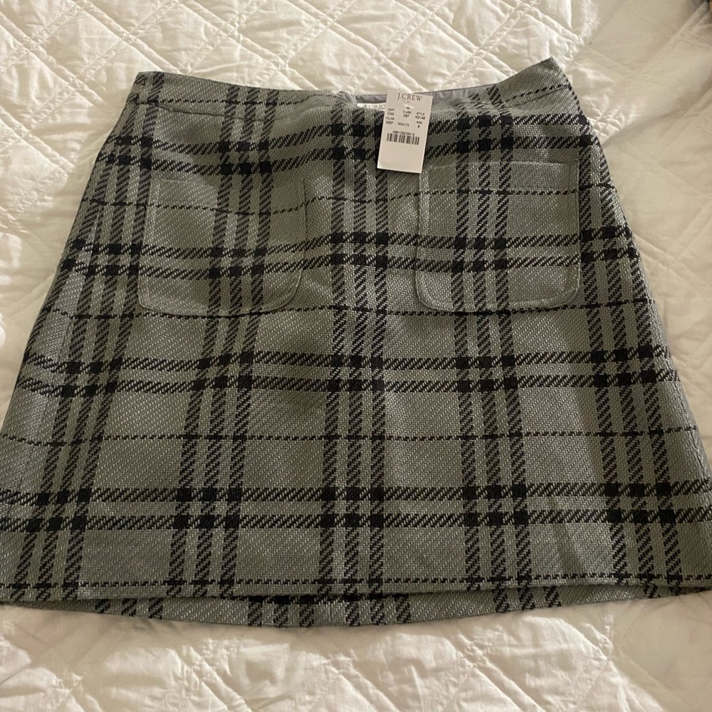 J CREW plaid skirt